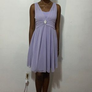 Lilac Chiffon Formal Dress